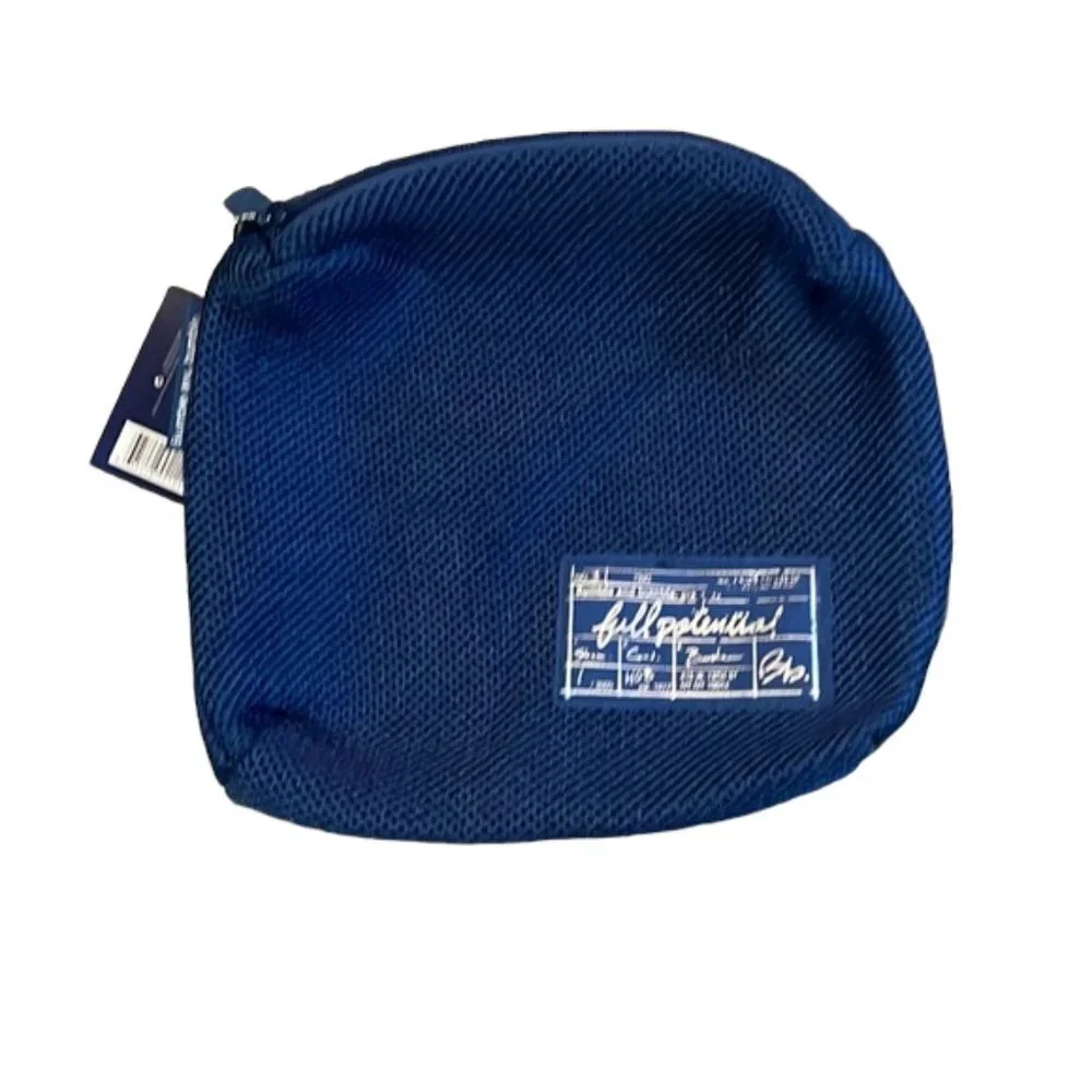NWT Bumble and Bumble Zipper Top Navy Mesh Toiletry Bag